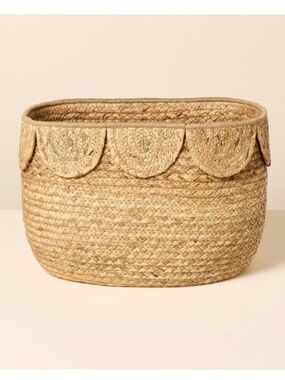 Natural Woven Scalloped Storage Basket - Hearth & Hand Magnolia